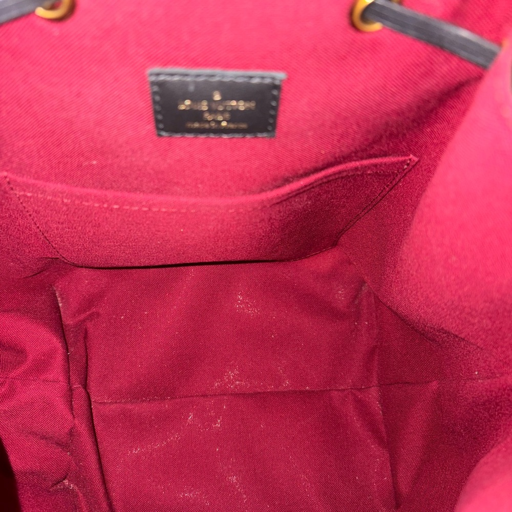 LOUIS VUITTON
Montsouris NM Monogram Canvas Leather Backpack Black - Picture 9 of 10